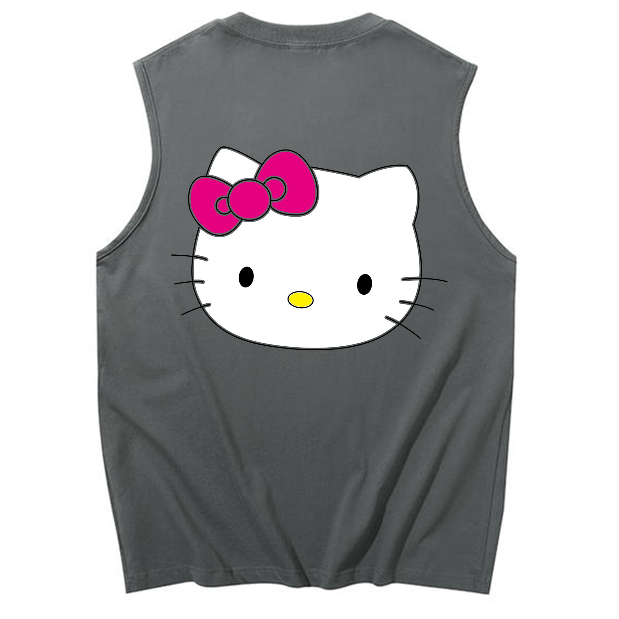 （画像用） Hello Kitty ハローキティ コットン100％タンクトップ（背面プリント）